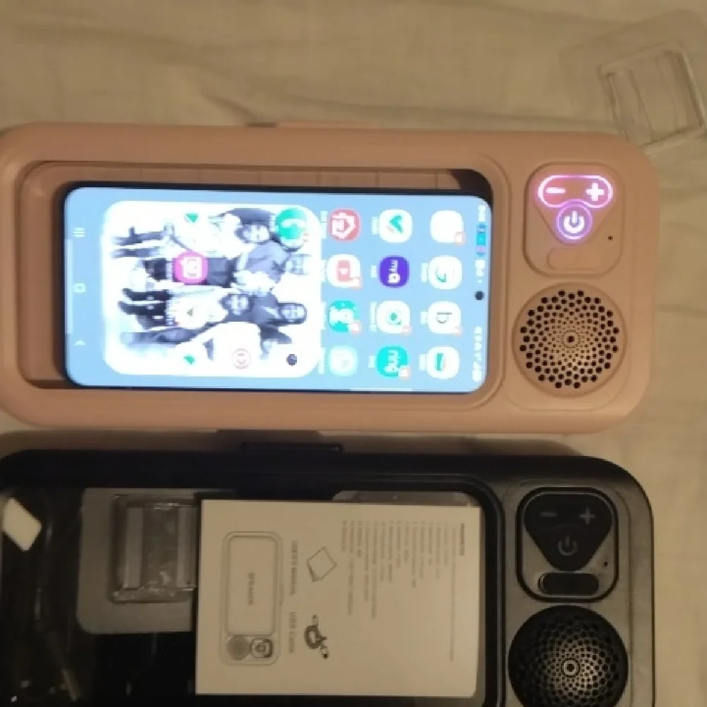 Wireless Bluetooth Shower Speaker Phone Holder - Pink